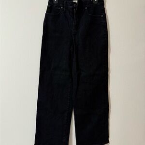 Madewell Black Flare & Wide Leg Jeans